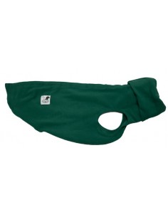 Ropa para perro forro polar para whippet color verde oscuro