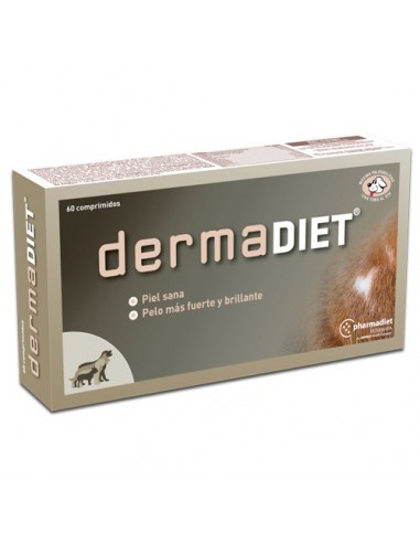 DERMADIET biotina para mantener una piel sana y pelo brillante en perros