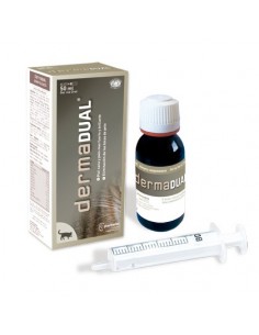 DERMADUAL cuidado de la piel y pelo en gatos