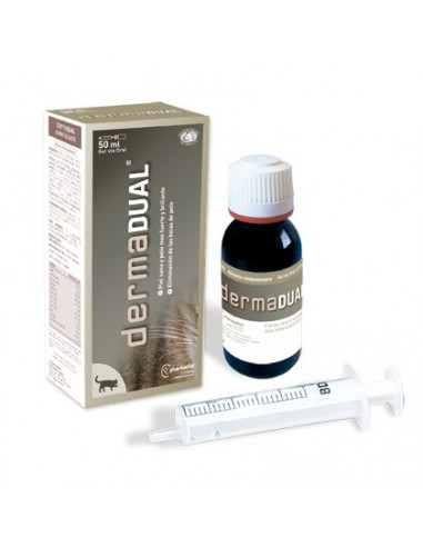 DERMADUAL cuidado de la piel y pelo en gatos