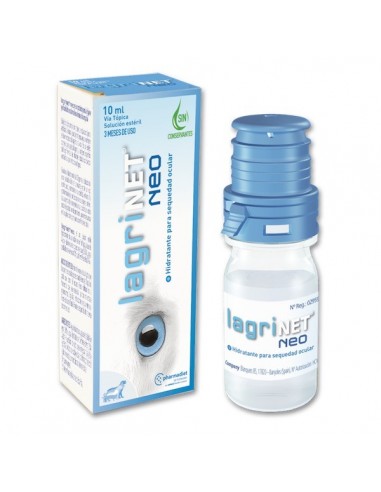 LAGRINET NEO solución lubricante y humectante para los ojos de perros y gatos