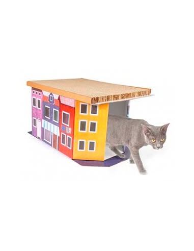Casa de carton para gatos modelo A