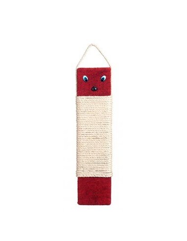 Rascador para gatos poste simple rojo