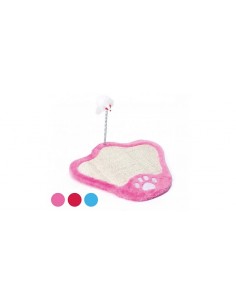 Rascador horizantal para gato color rosa
