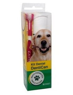 Pasta dental enzimática para perros DENTICAN más cepillo
