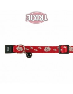 Collar para gatos en nylon reflectante decorado