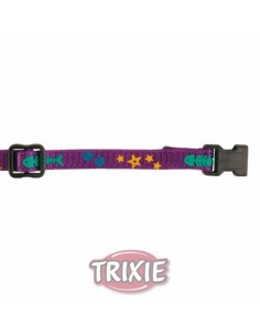 Collar para gatos en nylon reflectante decorado peces