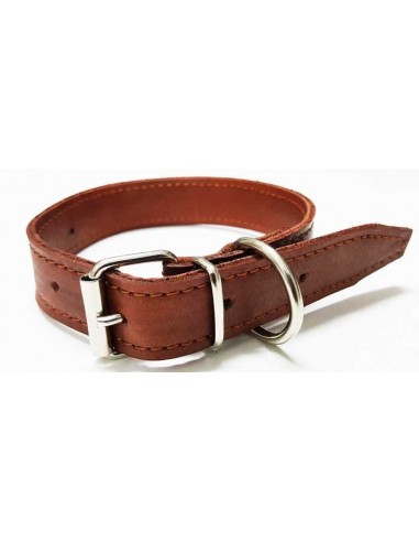 Collares para perros Piel Flor doble encerados