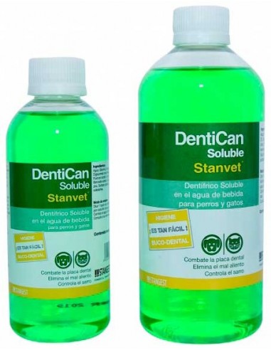 Dentican dentifrico soluble para perros y gatos