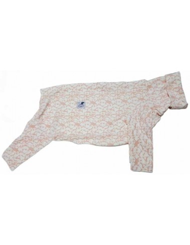 Pijama para galgo de felpa, pingüinos rosa