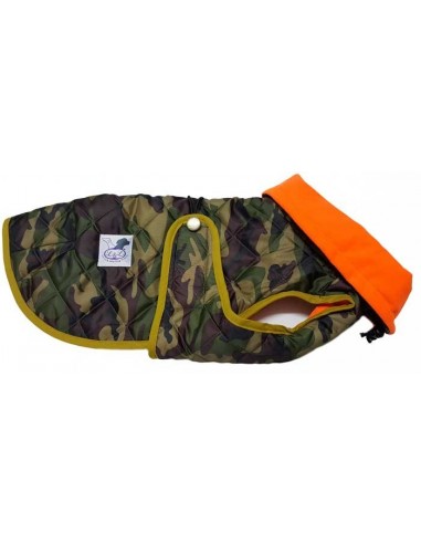 Abrigo acolchado para perros con forro técnico color Camuflaje
