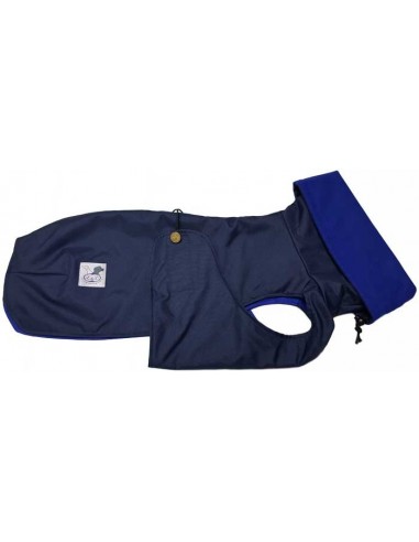 Abrigo Impermeable azul marino con forro polar para galgo Abrigo Impermeable azul marino con forro polar para galgo