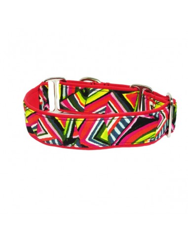 Collar para piccolo en tela loneta muy resistente color rojo-fantasia