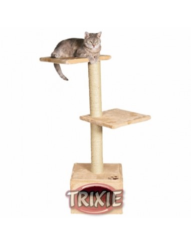 Rascador para gatos de tres pisos beige