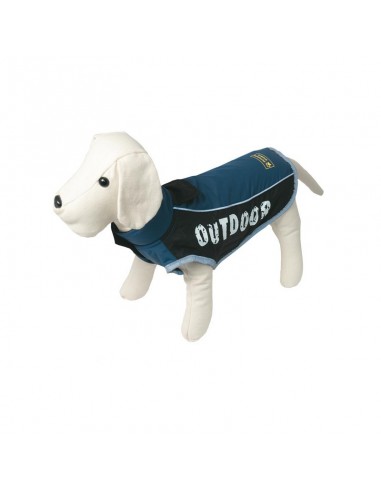 Chaqueta para perro impermeable gris cobalto