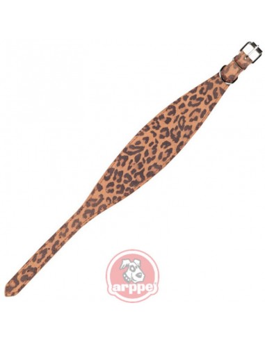 Collares galgos piel bovina decorada