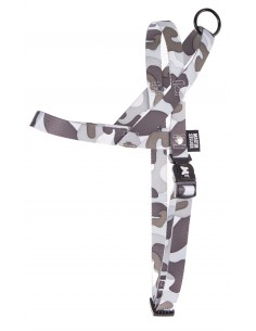 Arnes para perros de camuflaje gris