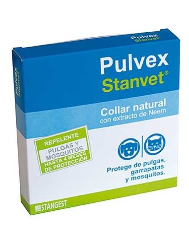 Pulvex collar antiparasitario natural ecológico con extracto de Neem