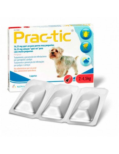 Prac tic pipetas repelentes de pulgas y garrapatas para perros