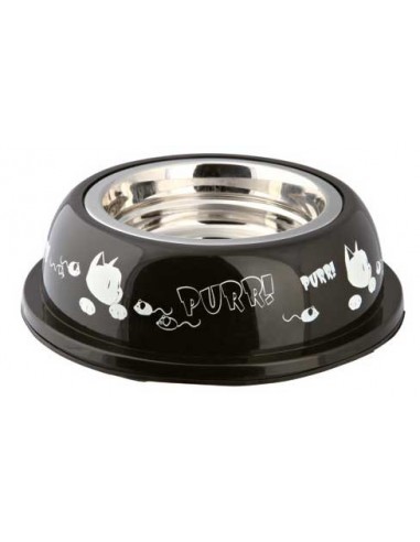 Comedero en acero inoxidable para gatos