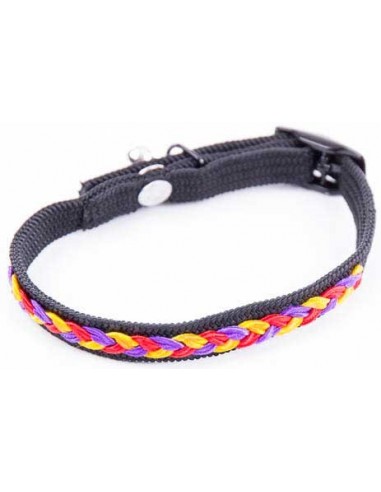Collar para gatos decorado con trenza