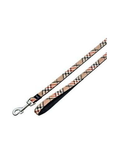 Correa para perro en nylon forrada en tela Burberry