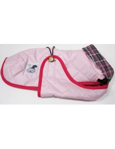 Abrigo Impermeable Acolchado para Piccolo rosa