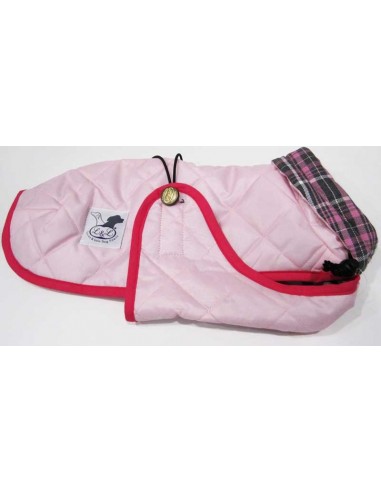 Abrigo Impermeable Acolchado para Piccolo rosa