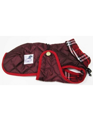 Abrigo Impermeable Acolchado para Piccolo granate
