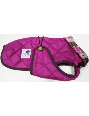 Abrigo Impermeable Acolchado para Piccolo rosa fucsia