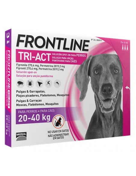 Antiparasitarios para perros - Pipeta FRONTLINE TRI ACT