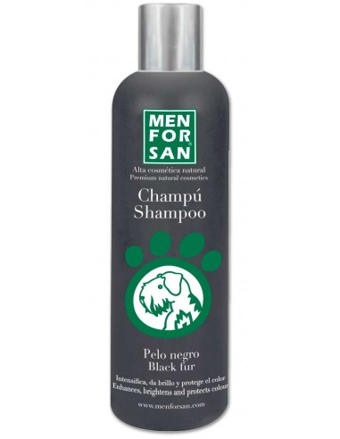 Champú para perro de pelo negro de MENFORSAN