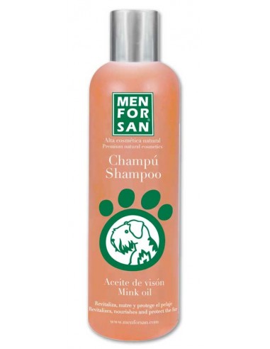 Champú para perro con aceite de visón de MENFORSAN
