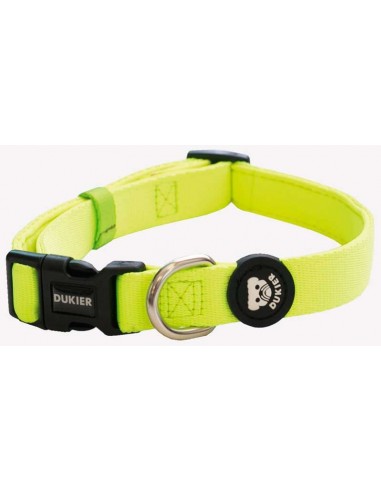 Collar para perro DUKIER modelo verde flúor