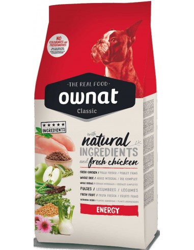 Pienso para perros adultos OWNAT Classic Energy