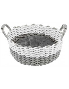 Cesto para perro o gato de algodón trenzado