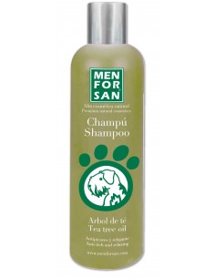 Champú para perro con aceite de árbol de té de MENFORSAN
