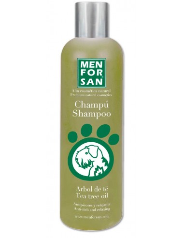 Champú para perro con aceite de árbol de té de MENFORSAN