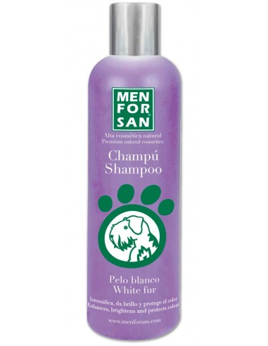 Champú para perro pelo blanco de MENFORSAN