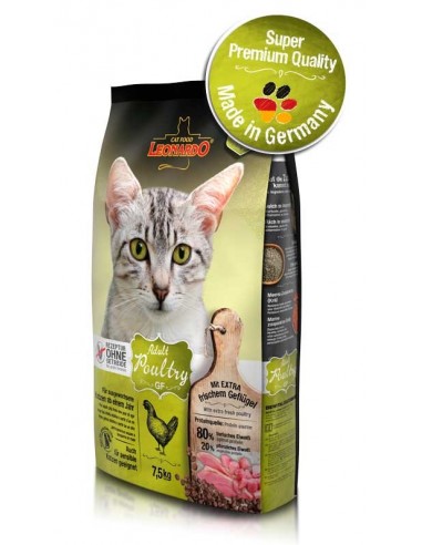 Pienso para gatos LEONARDO Poultry sin cereales