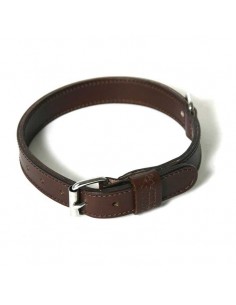 Collares para perros piel flor doble