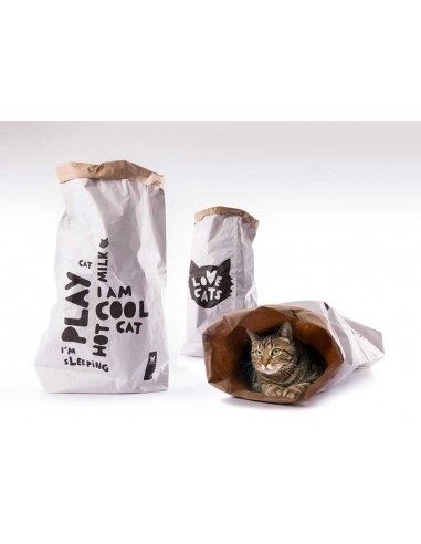 Bolsa kraft juego de gato