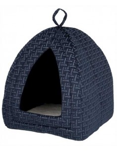 Cueva para gato suave con peluche y cojín modelo Ferris