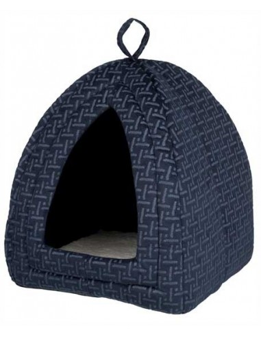 Cueva para gato suave con peluche y cojín modelo Ferris