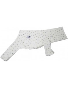 Pijama para piccolo de felpa beige con pollitos