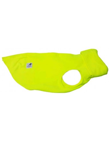 Forro polar para perro color verde flúor