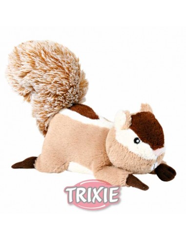 Juguete para perro en materiales suave, modelo ardilla
