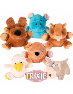 Juguete para perro en materiales suave, animalitos variados