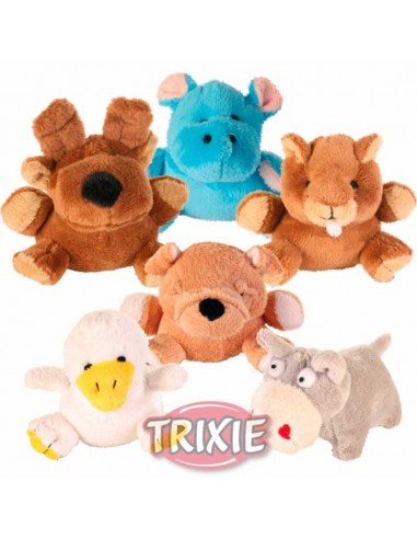 Juguete para perro en materiales suave, animalitos variados