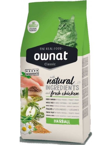 Pienso para gatos OWNAT Hairball